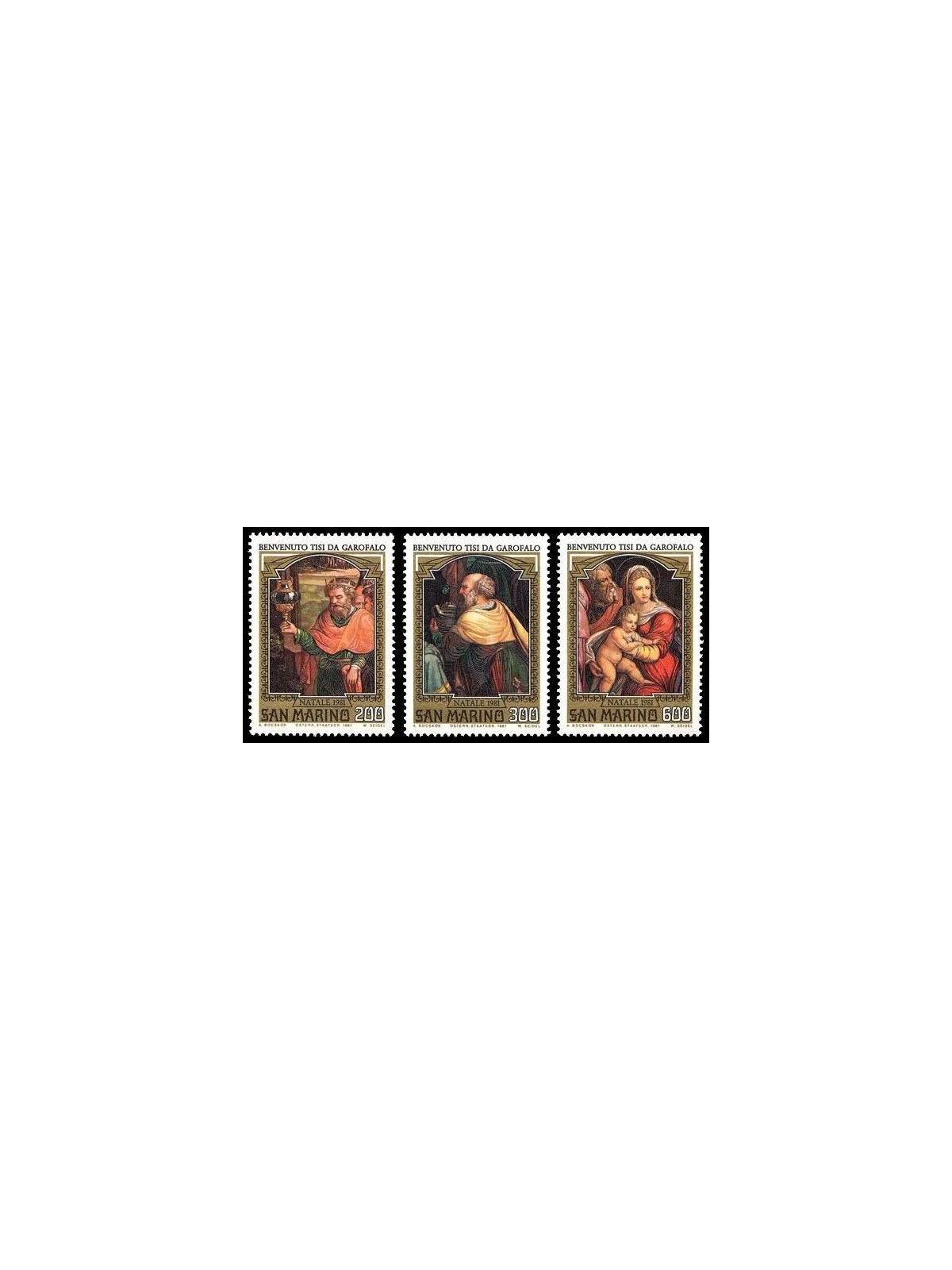 SAN MARINO 1981 Christmas 3v MNH**