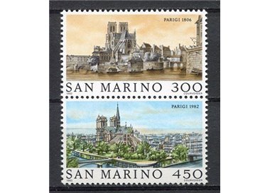 SAN MARINO 1982 Views of Paris 2v MNH**