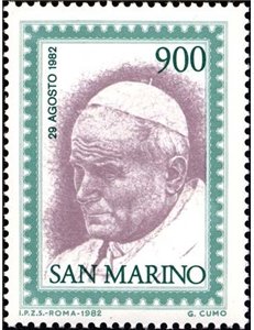 SAN MARINO 1982 Visit of the Pope MNH**
