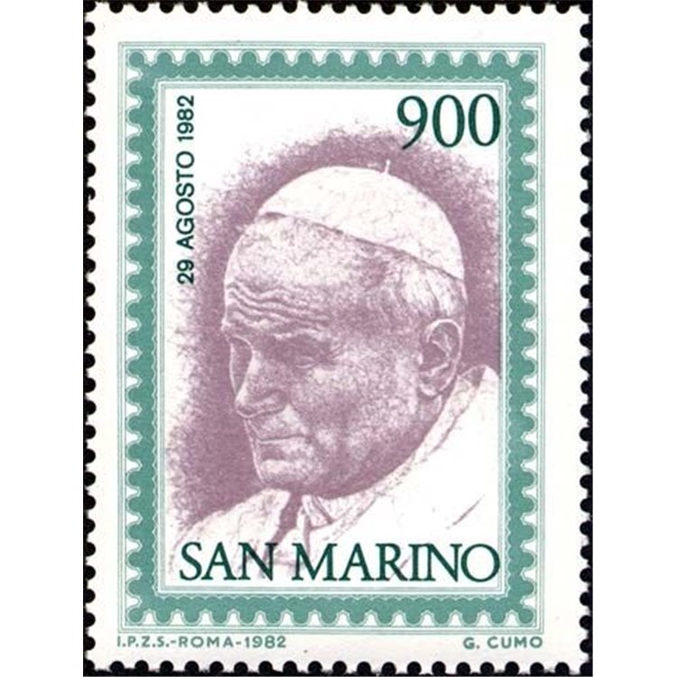 SAN MARINO 1982 Visita del Papa MNH**