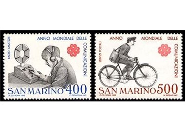 SAN MARINO 1983 Year of Communications 2v MNH**