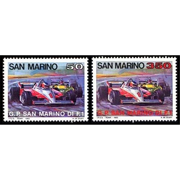 SAN MARINO 1983 Gran Premio di Formula Uno 2v MNH**