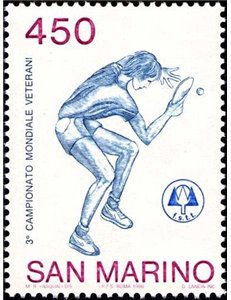 SAN MARINO 1986 Table Tennis MNH**