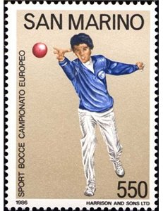 SAN MARINO 1986 Bowls Championship MNH**
