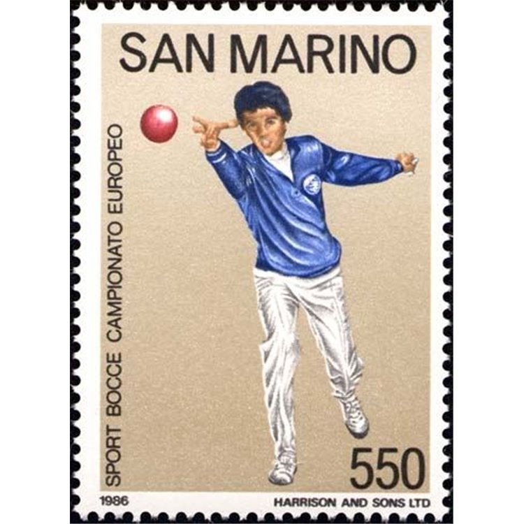 SAN MARINO 1986 Campionato di bocce MNH**