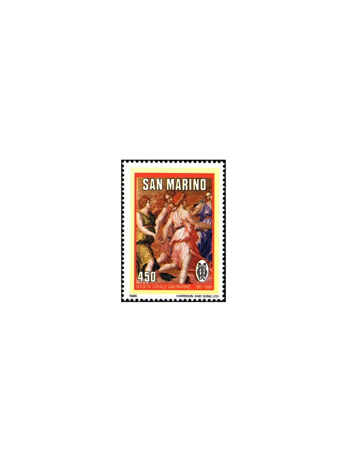 SAN MARINO 1986 Società corale di San Marino MNH**