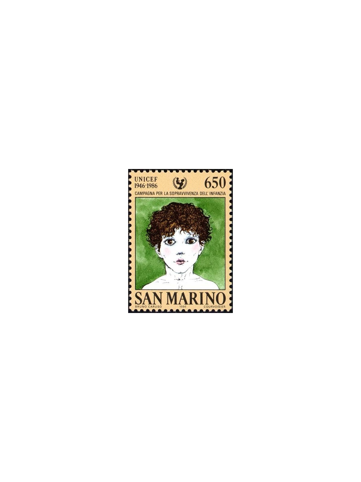 SAN MARINO 1986 Anniversario dell'unicef MNH**