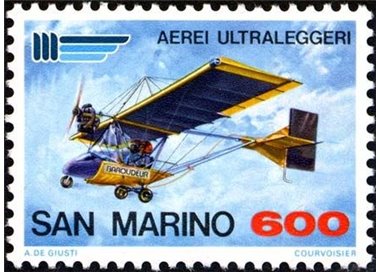 SAN MARINO 1987 Ultralight Aircraft MNH**