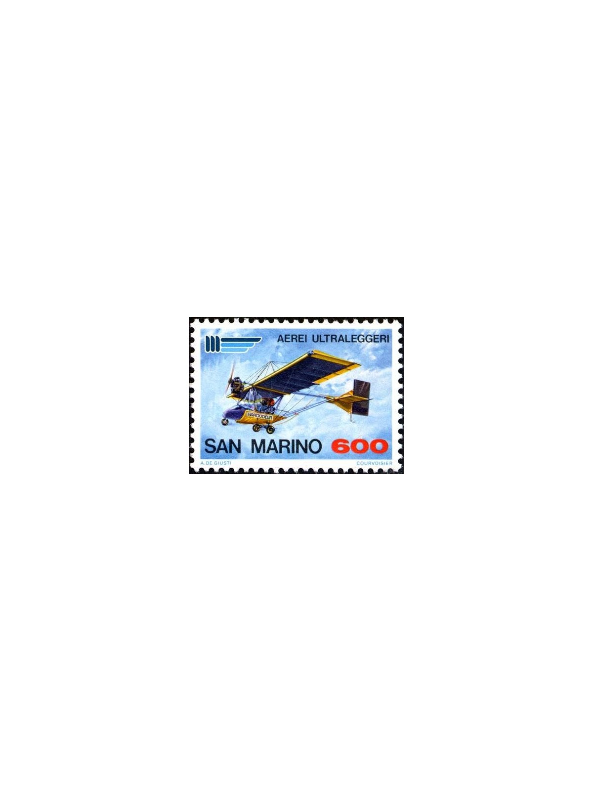 SAN MARINO 1987 Aerei ultraleggeri MNH**