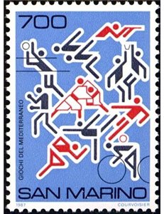 SAN MARINO 1987 Giochi del Mediterraneo MNH**