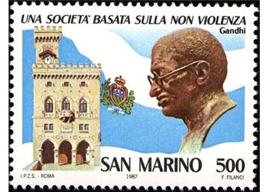 SAN MARINO 1987 Mahatma Gandhi MNH**