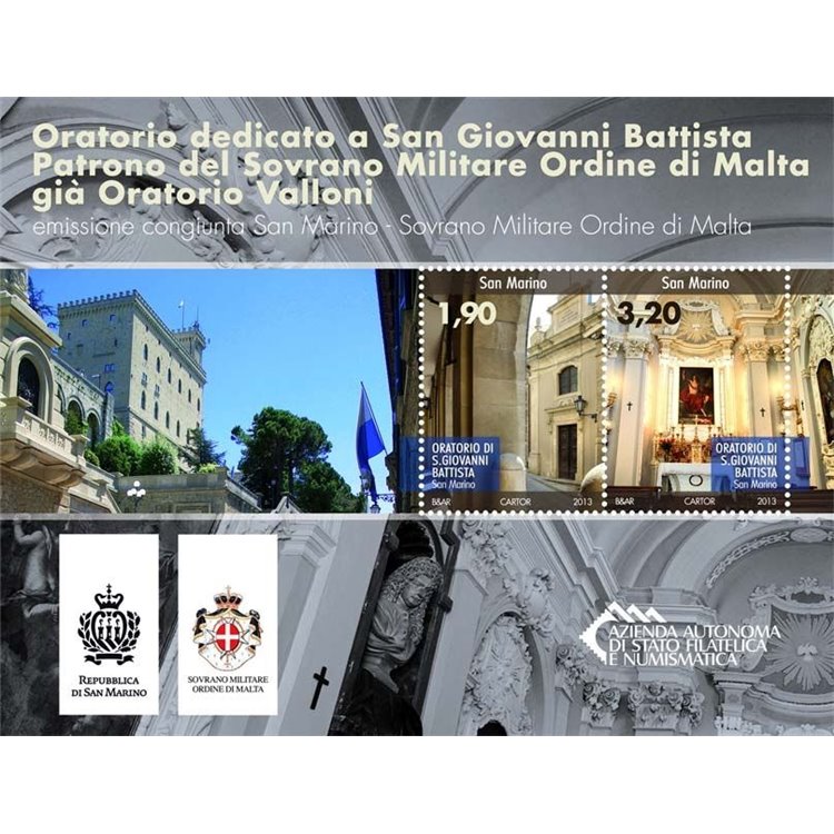 SAN MARINO 2013 Oratory of St. John the Baptist s/s MNH**
