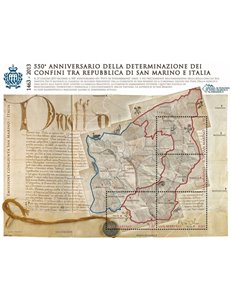 SAN MARINO 2013 Confini tra San Marino e Italia BF MNH**