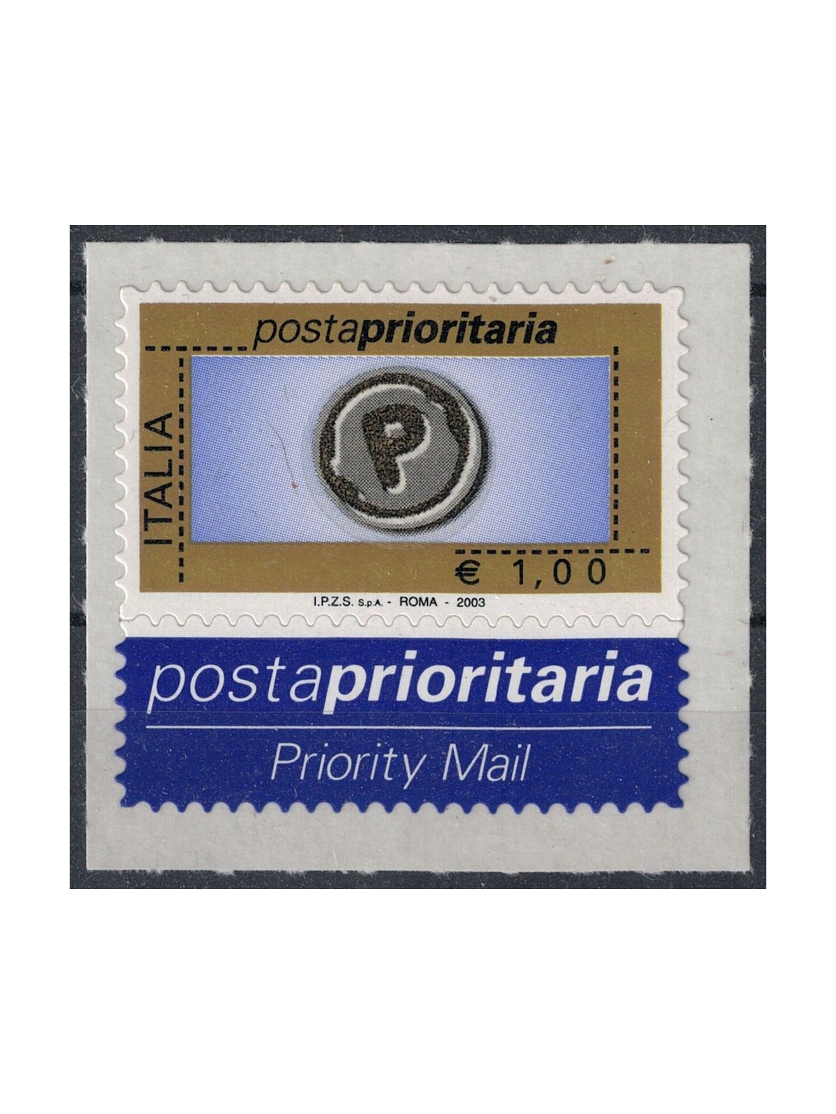 ITALY 2003 Priority mail € 1.00 MNH**