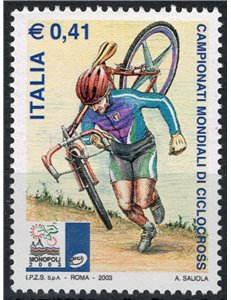 ITALIA 2003 Campionati mondiali di ciclocross MNH**