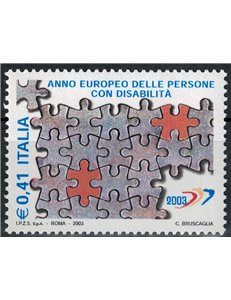 ITALIA 2003 Anno europeo disabili MNH**