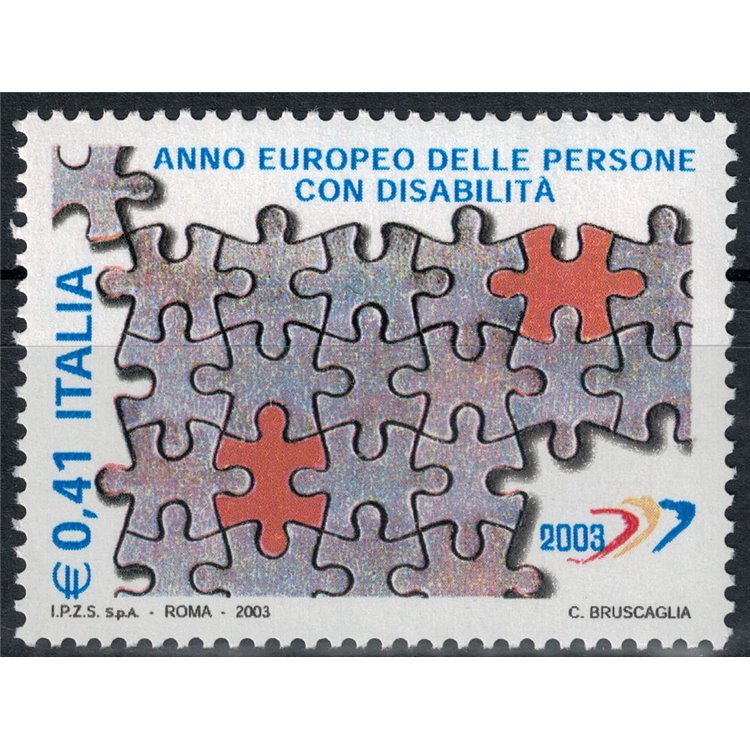 ITALY 2003 European Year of People with Disabilities MNH**