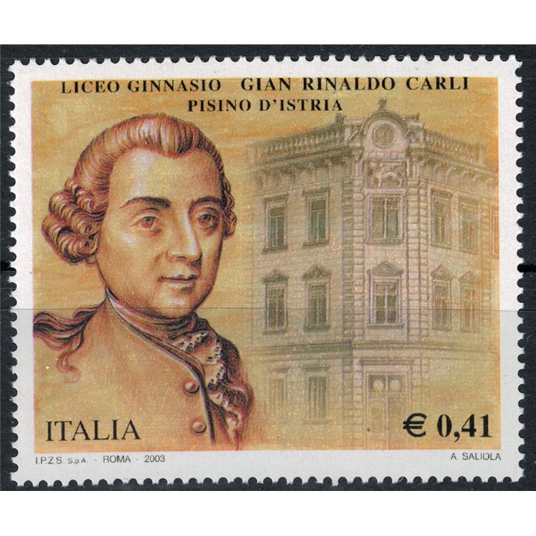 ITALIA 2003 Liceo Gian Rinaldo Carli MNH**