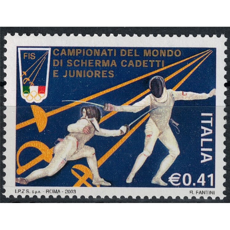 ITALIA 2003 Campionati del mondo di scherma MNH**