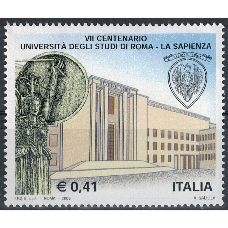 ITALIA 2003 Università La Sapienza MNH**