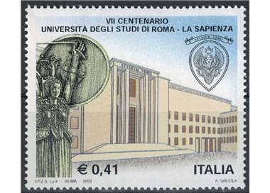 ITALY 2003 La Sapienza University MNH**