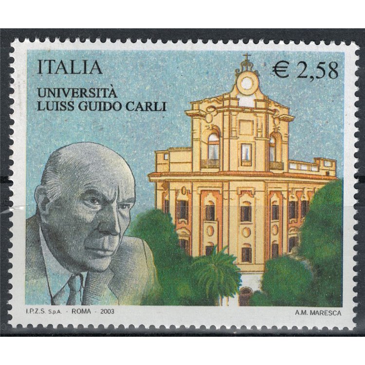 ITALY 2003 Luiss Guido Carli University MNH**