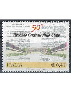 ITALY 2003 Central State Archives MNH**