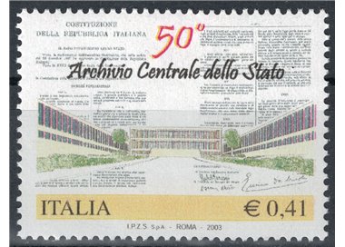 ITALIA 2003 Archivio Centrale dello Stato MNH**