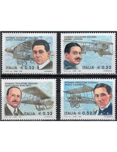 ITALY 2003 Aviation Pioneers 4v MNH**