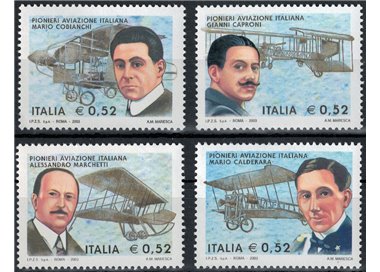 ITALY 2003 Aviation Pioneers 4v MNH**