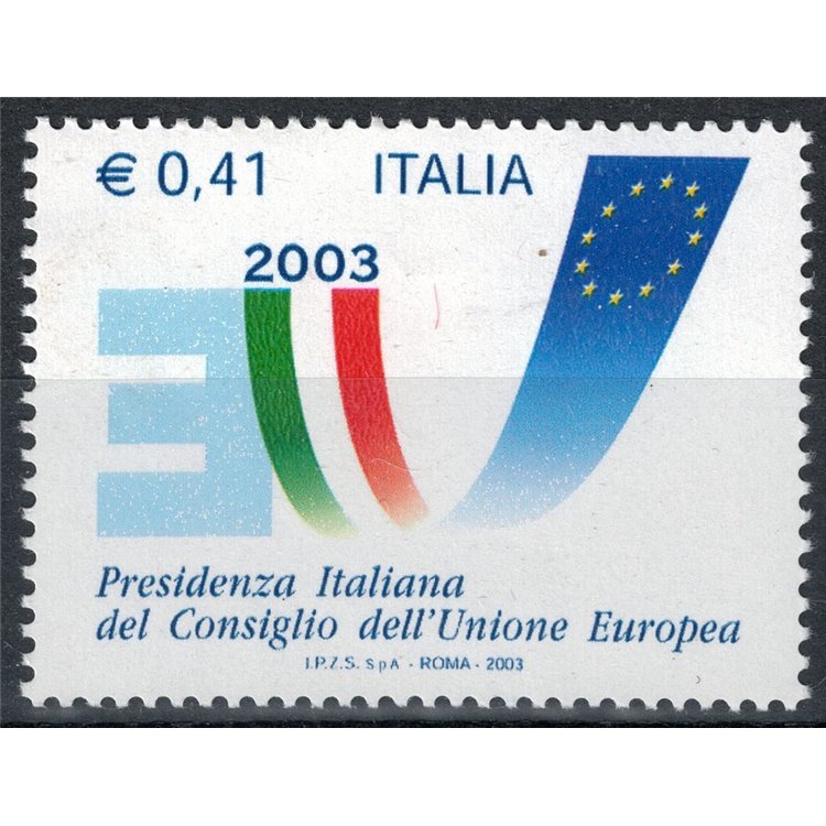 ITALIA 2003 Consiglio dell’Unione Europea MNH**