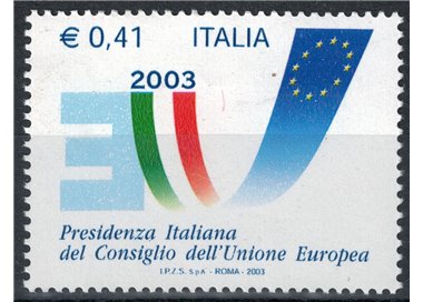 ITALY 2003 Council of the European Union MNH**