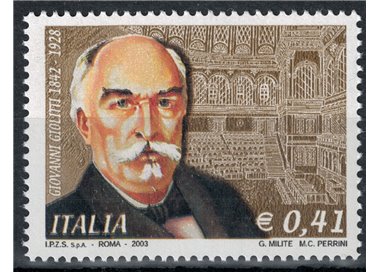 ITALIA 2003 Giovanni Giolitti MNH**