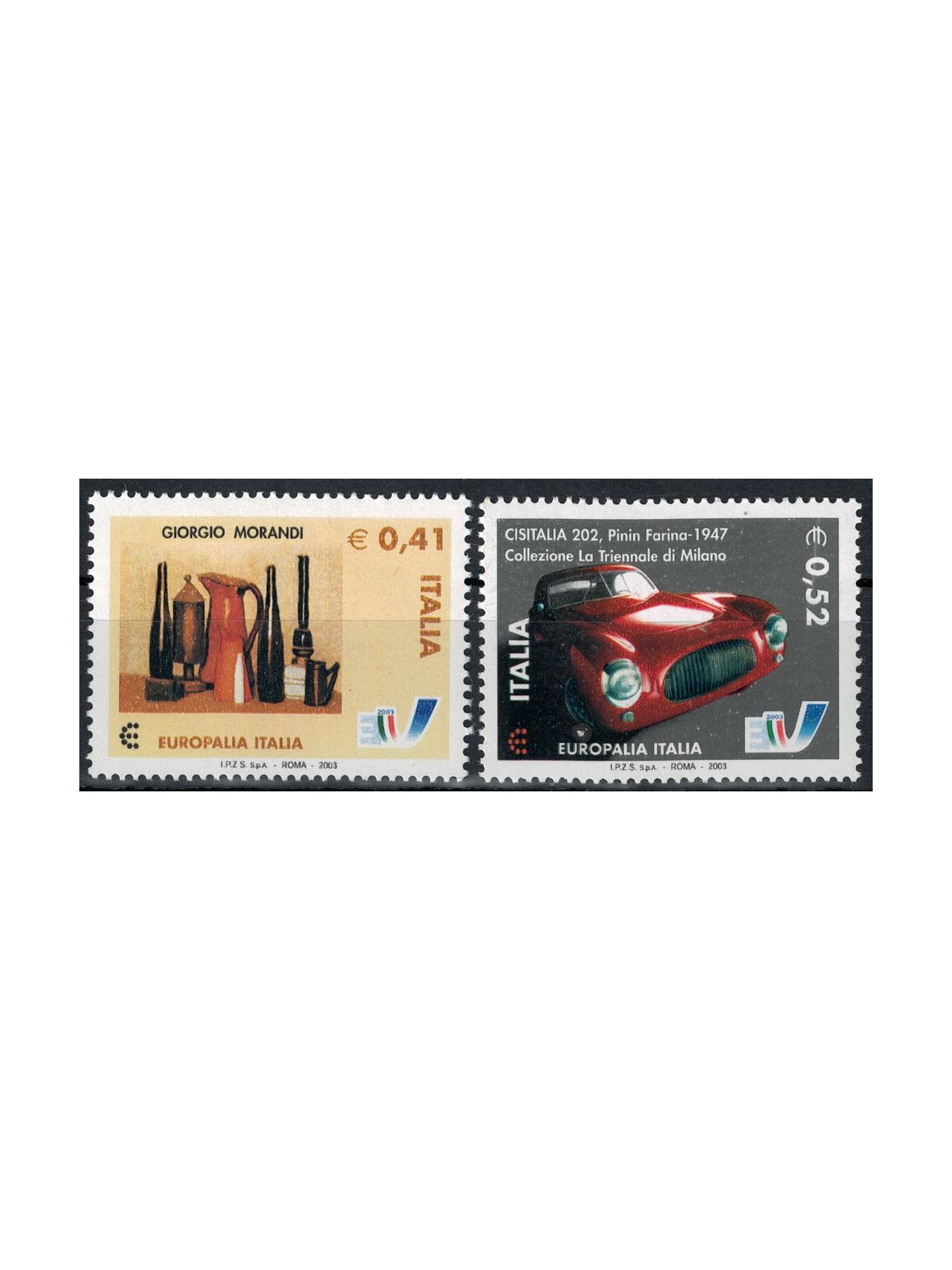 ITALY 2003 Europalia 2v MNH**
