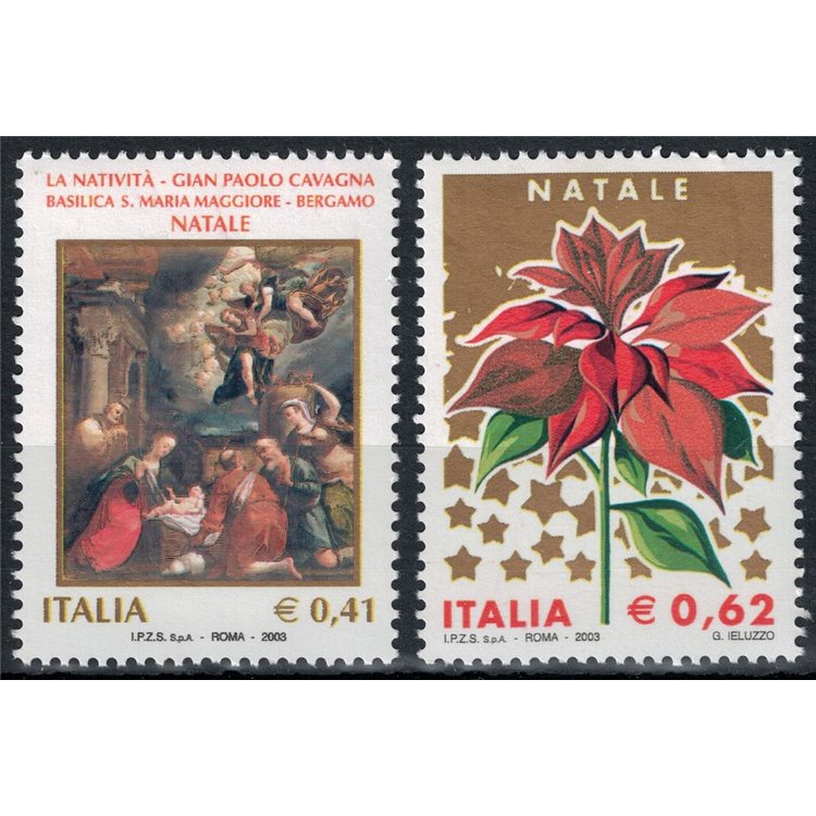 ITALIA 2003 Natale 2v MNH**