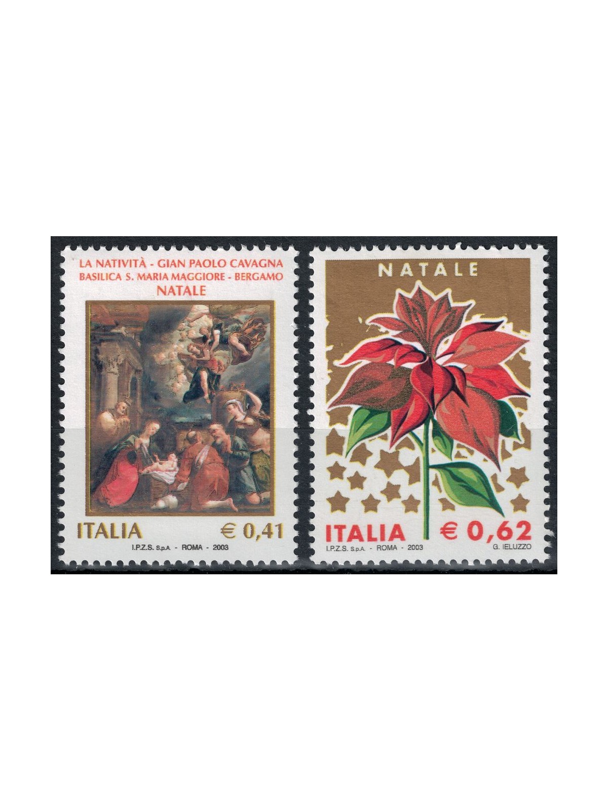 ITALY 2003 Christmas 2v MNH**