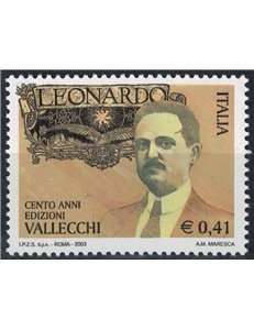 ITALIA 2003 Rivista Leonardo e Attilio Vallecchi MNH**