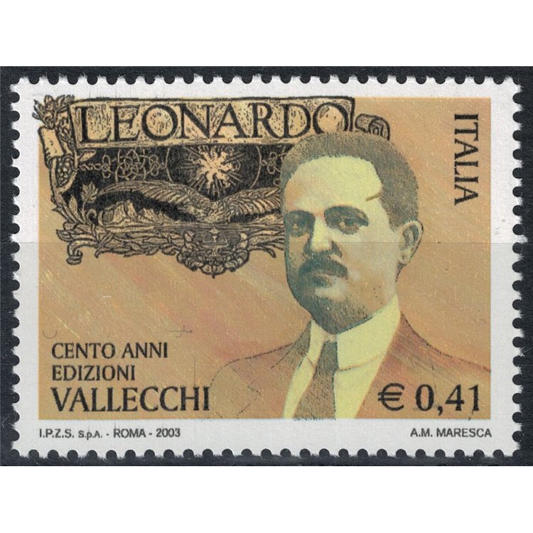 ITALY 2003 Leonardo and Attilio Vallecchi magazine MNH**