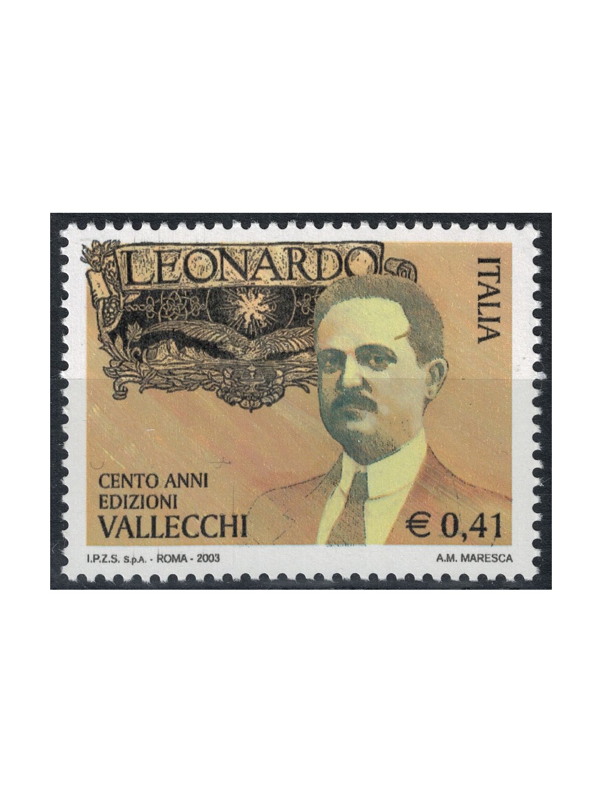 ITALY 2003 Leonardo and Attilio Vallecchi magazine MNH**