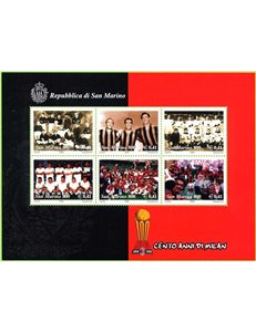 SAN MARINO 1999 One hundred years of Milan s/s MNH**