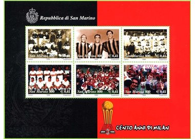SAN MARINO 1999 Cento anni di Milan BF MNH**
