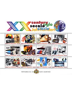 SAN MARINO 2000 20th Century s/s MNH**