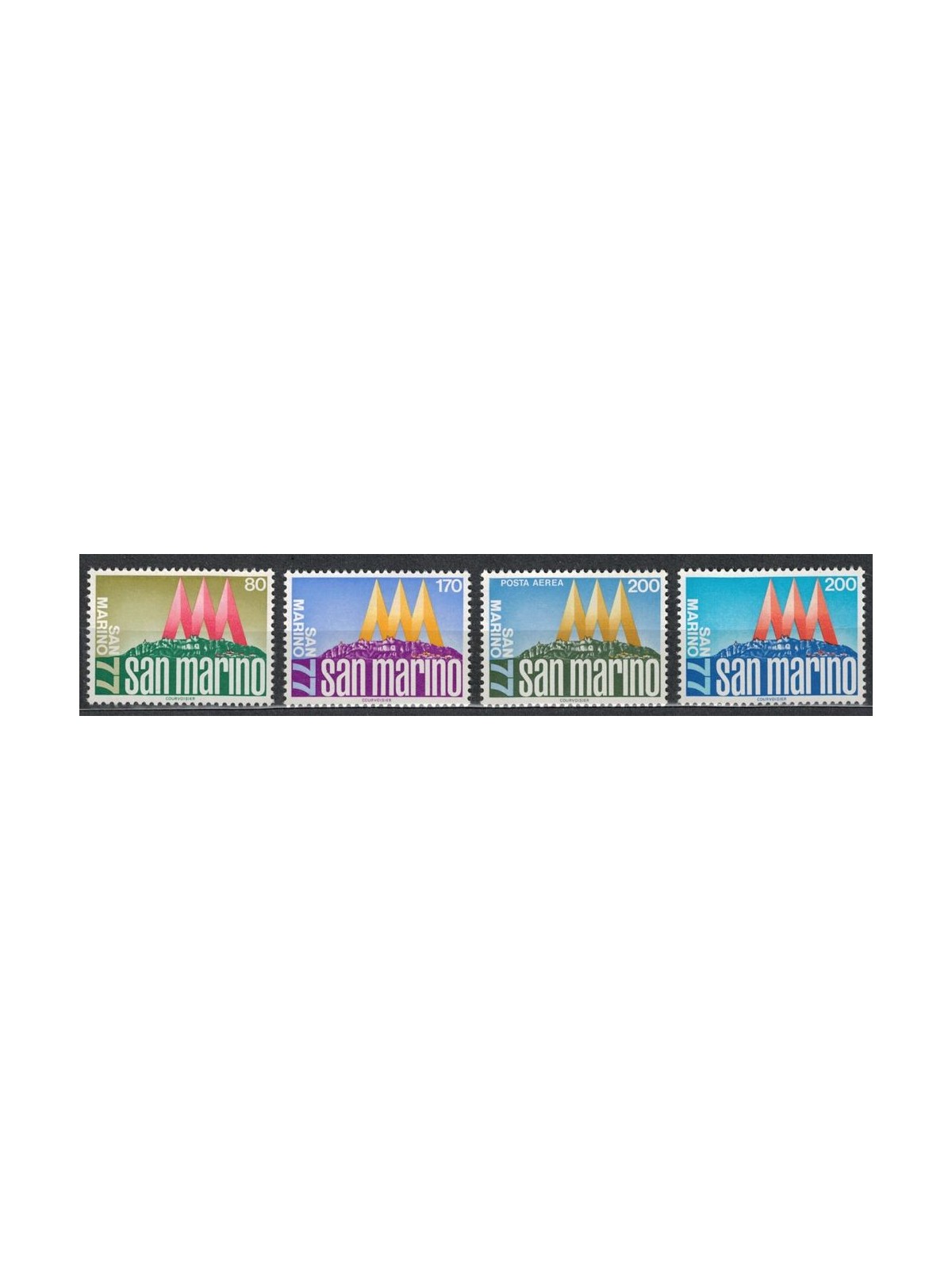 SAN MARINO 1977 Philatelic exhibition 4v MNH**