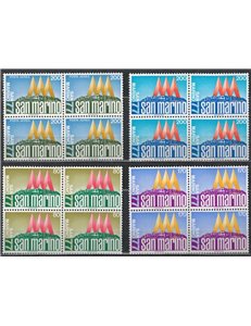 SAN MARINO 1977 Manifestazioni filateliche in quartina 4v MNH**