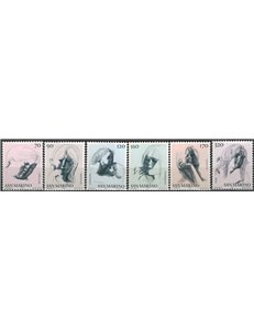 SAN MARINO 1977 Le virtù civili 6v MNH**