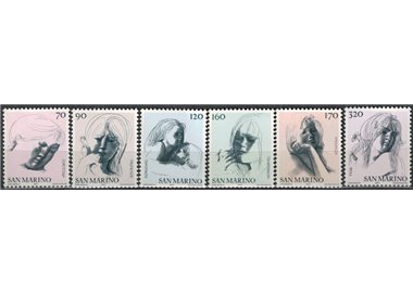 SAN MARINO 1977 Civil virtues 6v MNH**