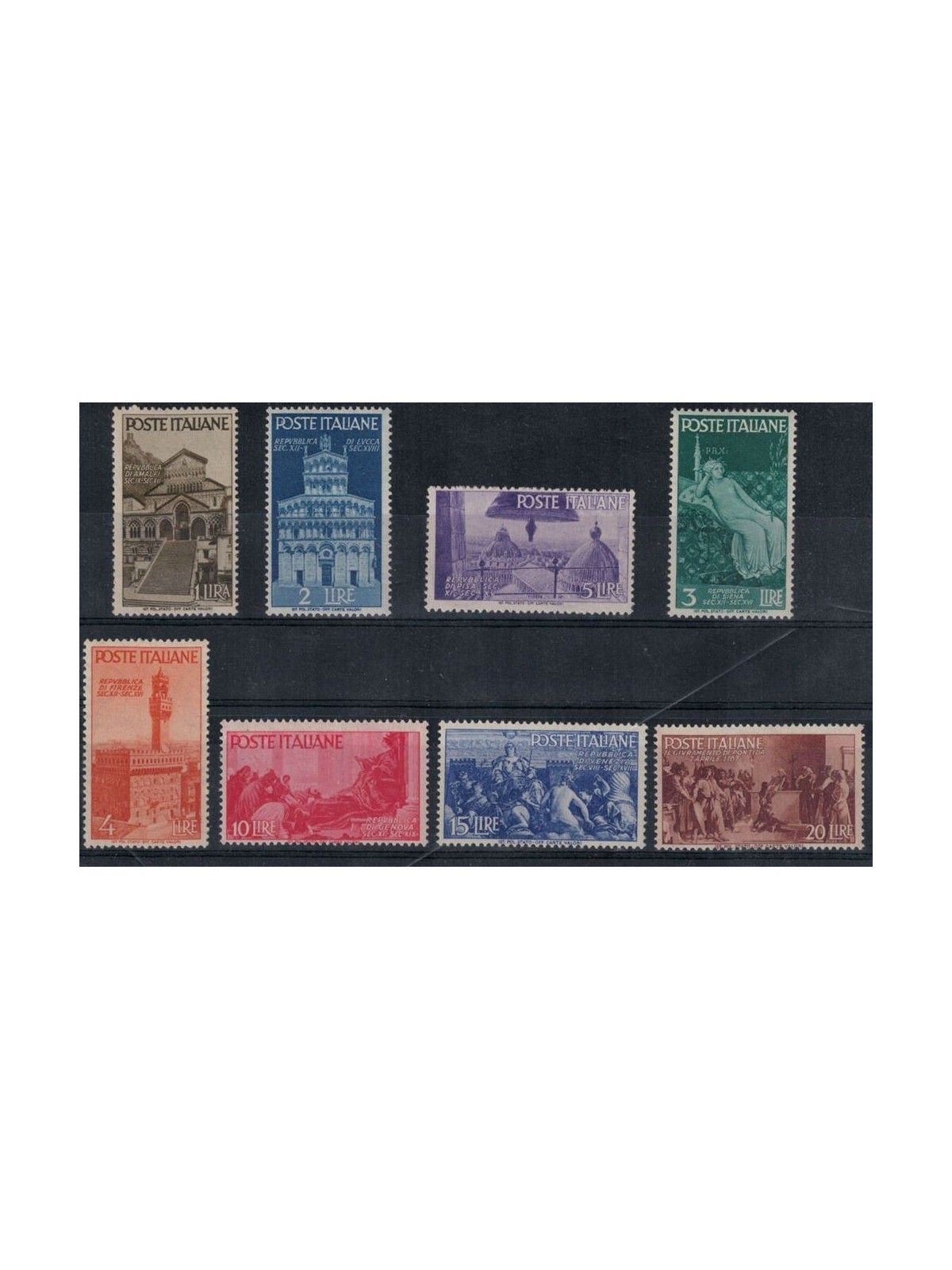 ITALY 1946 Advent of the Republic 8v MNH**