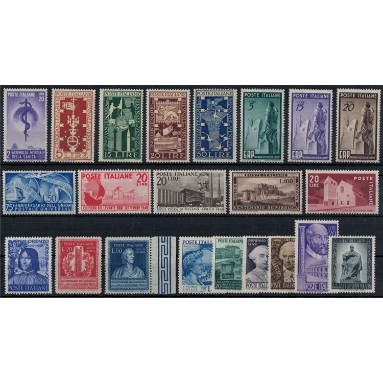 ITALY 1949 Complete Year 22v MNH**