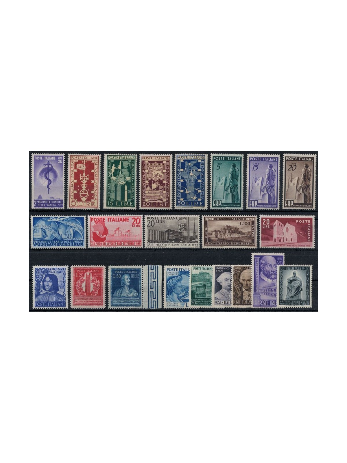 ITALIA 1949 Annata Completa 22v MNH**