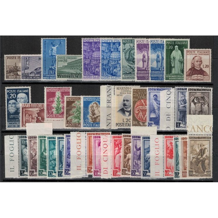 ITALIA 1950 Annata Completa 37v MNH**